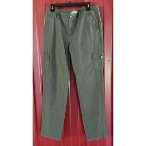 Eddie Bauer Pants Cargo Olive Green Active‎ Outdoor Cotton Womens Size 8